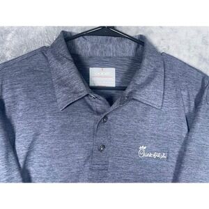 Oobe Chick-fil-A Hydrovent Polo Shirt Mens XL Blue Heather Impact 360 Logo